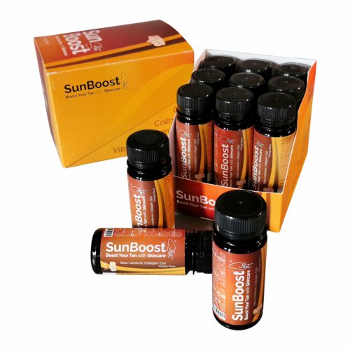 SunBoost Shot, Kollagén, Béta-Karotin, Q10 Vitamin Ital, 12dbx60ml 